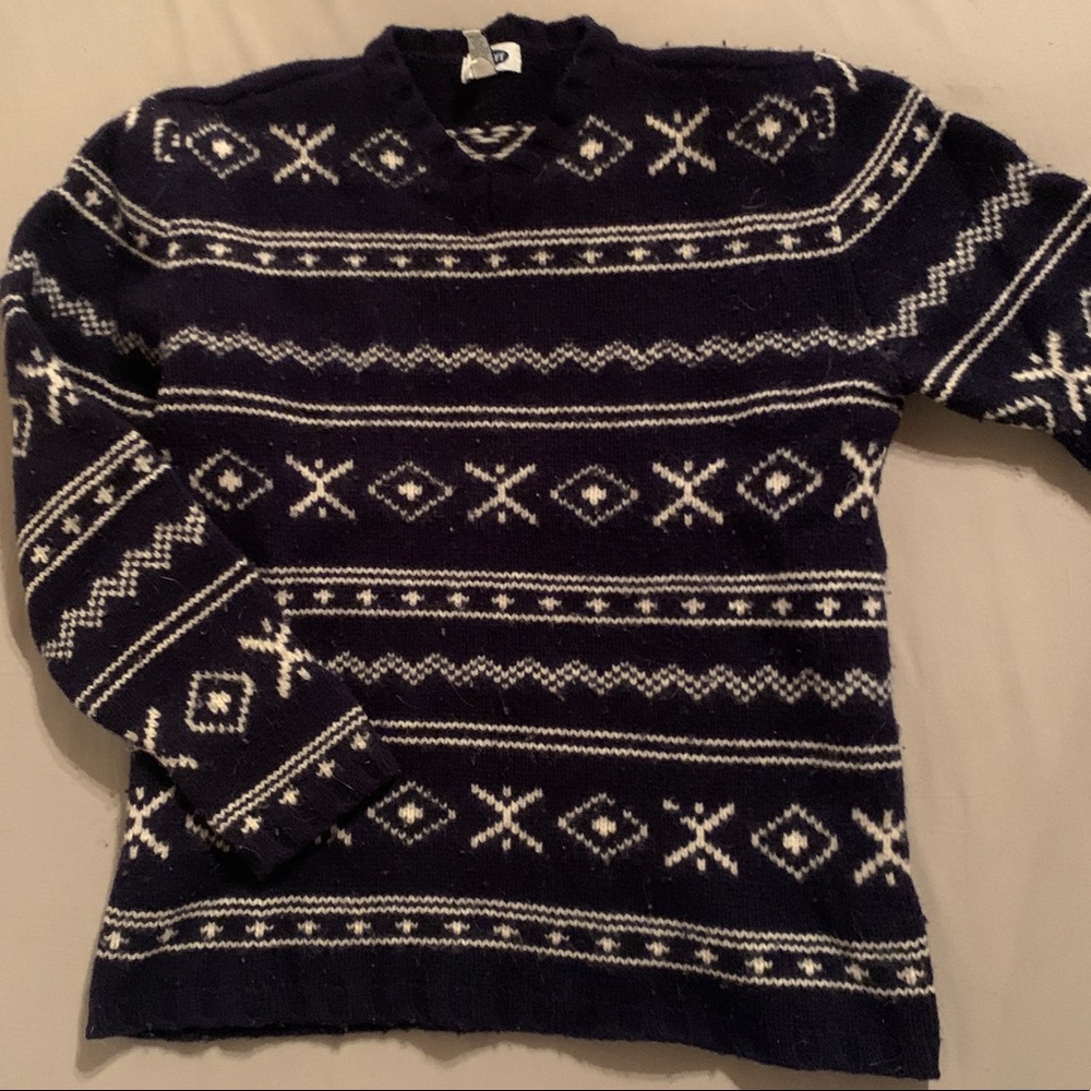 OLD NAVY WOOL UGLY CUTE CHRISTMAS SWEATER